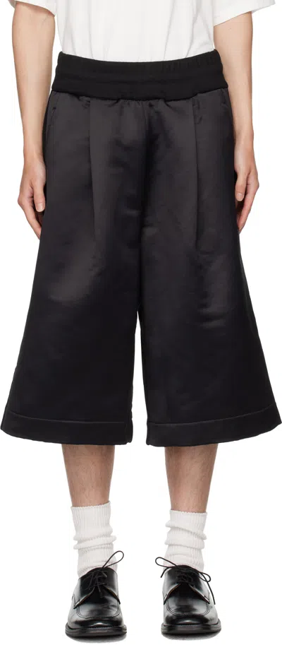 Dries Van Noten Black Paneled Shorts