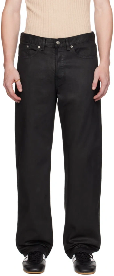 Dries Van Noten Black Panthero Straight-leg Jeans