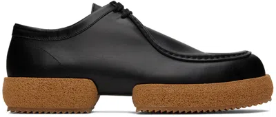 Dries Van Noten Black Platform Derbys In 900 Black