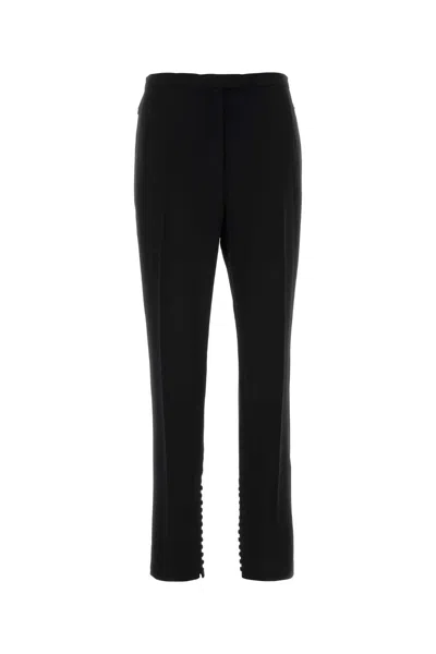DRIES VAN NOTEN BLACK POLYESTER PANDORIS PANT