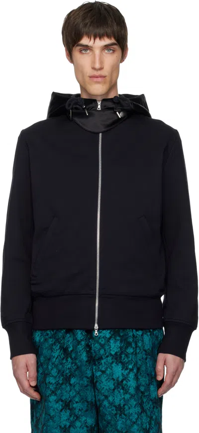 Dries Van Noten Black Printed Hoodie