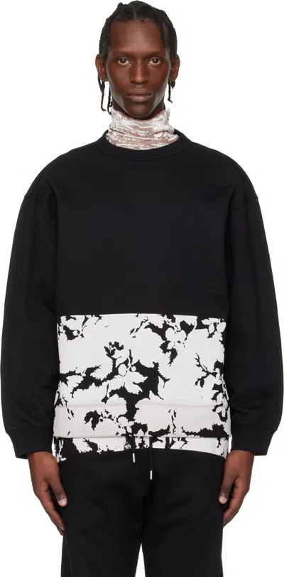Dries Van Noten Long-sleeved Sweatshirt In Black