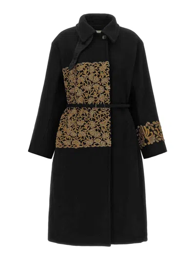 Dries Van Noten Black Rain Coat