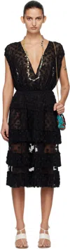 Dries Van Noten Ruffled Polka-dot Cotton-blend Mesh Midi Dress In Multi