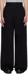 Dries Van Noten Black Sailor Trousers In Black