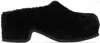 Dries Van Noten Brown Pony Hair Mules In 900 Black