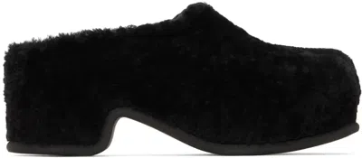 Dries Van Noten Brown Pony Hair Mules In 704 Dark Brown