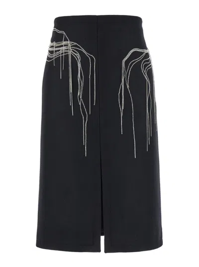 DRIES VAN NOTEN BLACK SHELDA MINI SKIRTS
