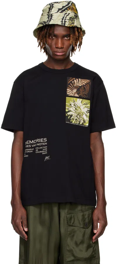 DRIES VAN NOTEN BLACK SHOW T-SHIRT