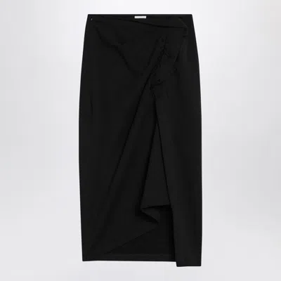 DRIES VAN NOTEN DRIES VAN NOTEN  BLACK SKIRT WITH DRAPING