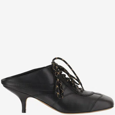 Dries Van Noten Black Sneakers Mules