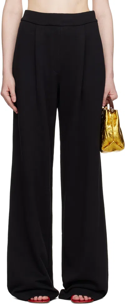 Dries Van Noten Black Straight Sweatpants In 900 Black