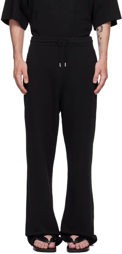 Dries Van Noten Black Straight Sweatpants In 900 Black