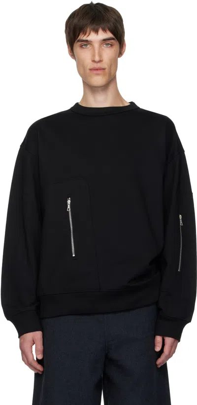 Dries Van Noten Black Strap Sweatshirt