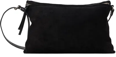 Dries Van Noten Black Suede Pouch