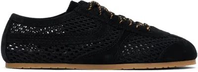 Dries Van Noten Black Suede Sneakers