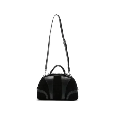 Dries Van Noten Men Leather Travel Bag In Black