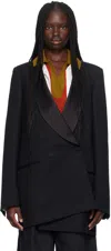 DRIES VAN NOTEN BLACK TUXEDO BLAZER