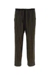 Dries Van Noten Viscose Blend Wide-leg Trousers In Black