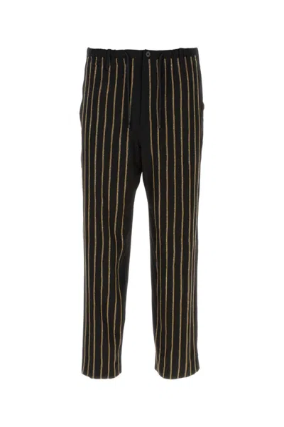 DRIES VAN NOTEN BLACK VISCOSE BLEND PANT