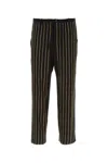 Dries Van Noten Viscose Blend Wide-leg Trousers In Black