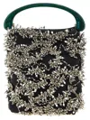 Dries Van Noten Beaded Strap Handbag With Embellished Top Handle In Black