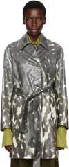 Dries Van Noten Black Water Repellent Mac Coat In 900 Black