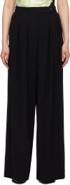 Dries Van Noten Black Wide Trousers In 900 Black