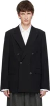 Dries Van Noten Black Wool Blazer In Black
