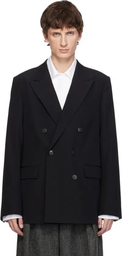 Dries Van Noten Black Wool Blazer