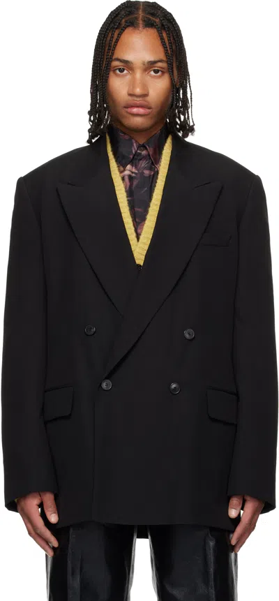 Dries Van Noten Black Wool Blazer