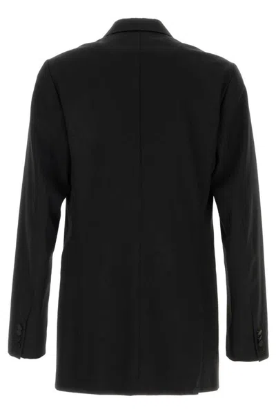 Dries Van Noten Black Wool Blend Bartux Blazer