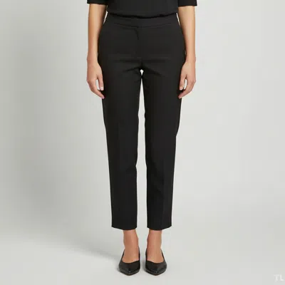 Pre-owned Dries Van Noten Black Wool Blend Straight Fit Trousers M