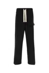 Dries Van Noten Wide Leg Wool Pant With Elastic Waistband