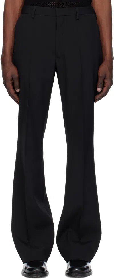 Dries Van Noten Black Wool Trousers In 900 Black
