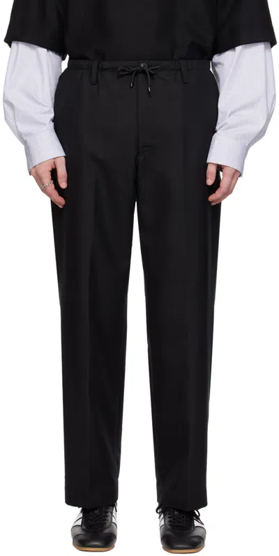 Dries Van Noten Black Wool Trousers In 900 Black