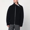 Dries Van Noten Wool Sweater With High Collar And Zipper In Black