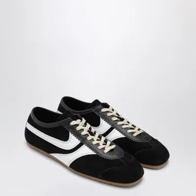 Dries Van Noten Sneakers Contrast Stitching Low Top Rubber Sole In Black