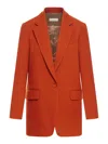 Dries Van Noten 9201 Tailored Jacket Flap Pockets In Rust