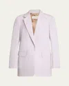 Dries Van Noten Blanchets Cotton Jacket In Lilac