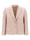 Dries Van Noten Tailored Blazer Notch Lapel In Pink