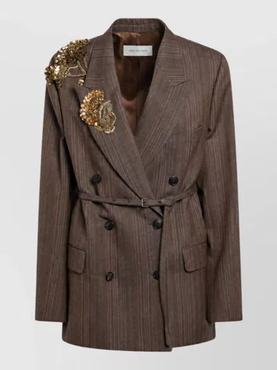 Dries Van Noten Blazer In Brown
