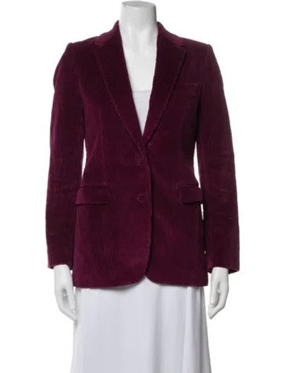 Pre-owned Dries Van Noten Blazer In Burgundy