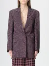 Dries Van Noten Blazer  Woman Color Brown In Purple