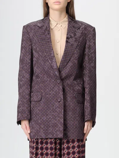 Dries Van Noten Blazer  Woman Color Brown In Purple