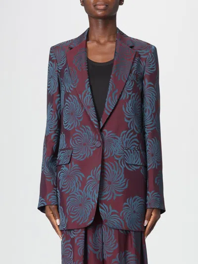 DRIES VAN NOTEN JACKET DRIES VAN NOTEN WOMAN COLOR BURGUNDY,H71527050