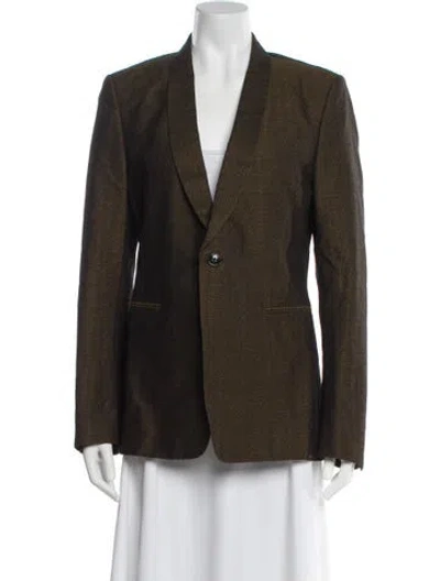 Pre-owned Dries Van Noten Blazer In Green