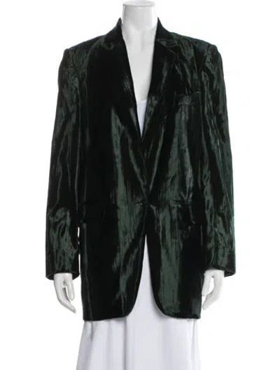 Pre-owned Dries Van Noten Blazer In Green