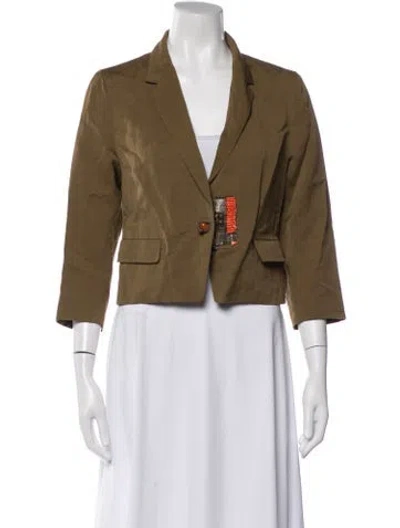Pre-owned Dries Van Noten Blazer In Green