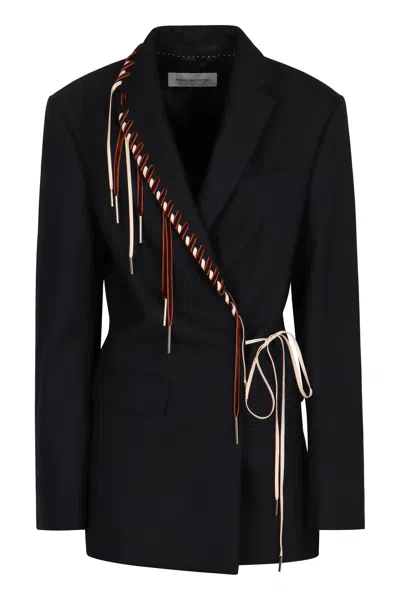 Dries Van Noten Blazer In Wool In Black